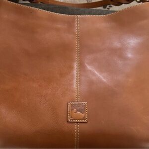 Dooney and Bourke Medium Florentine Sac with Twisted Strap in Natural